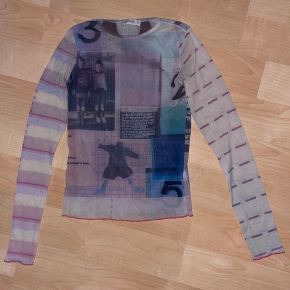 Cop.Copine Tops - Cop copine school kids mesh top